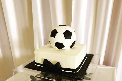 2 Tier soccer groom's cake