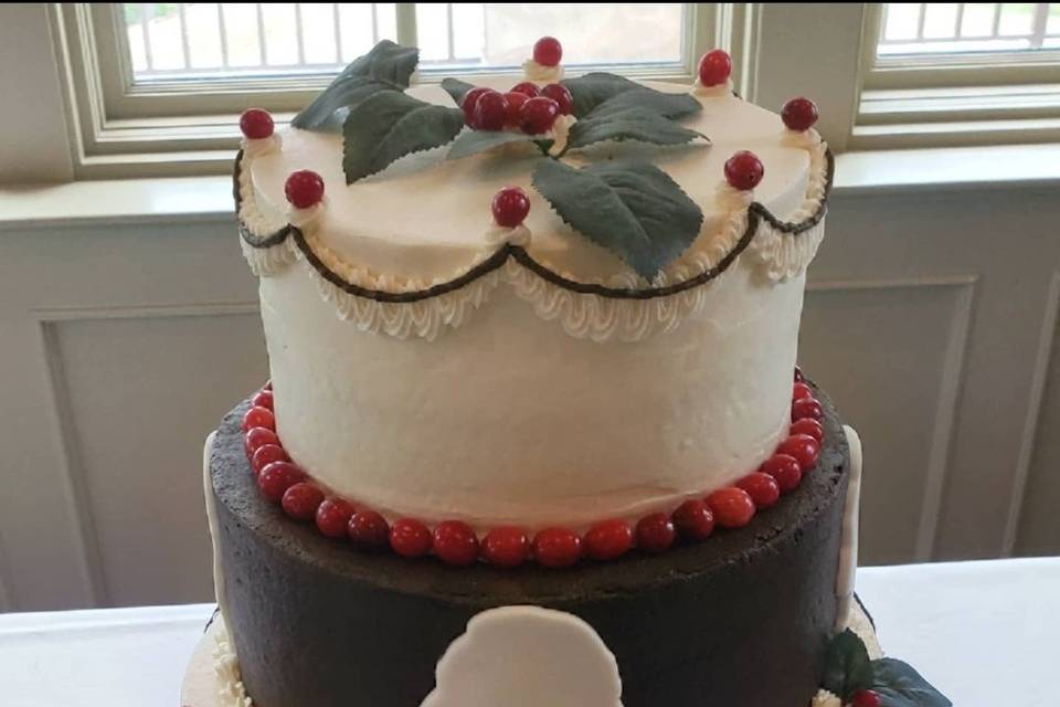 3 Tier vintage groom's cake