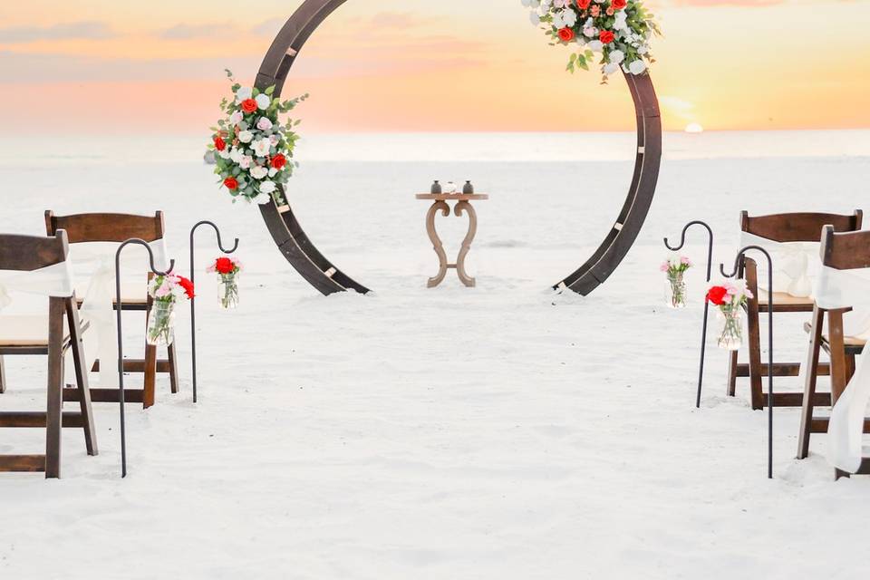 Clearwater beach wedding