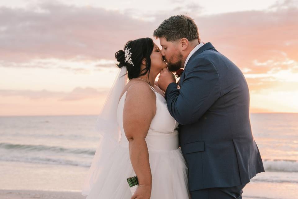 Wedding kiss
