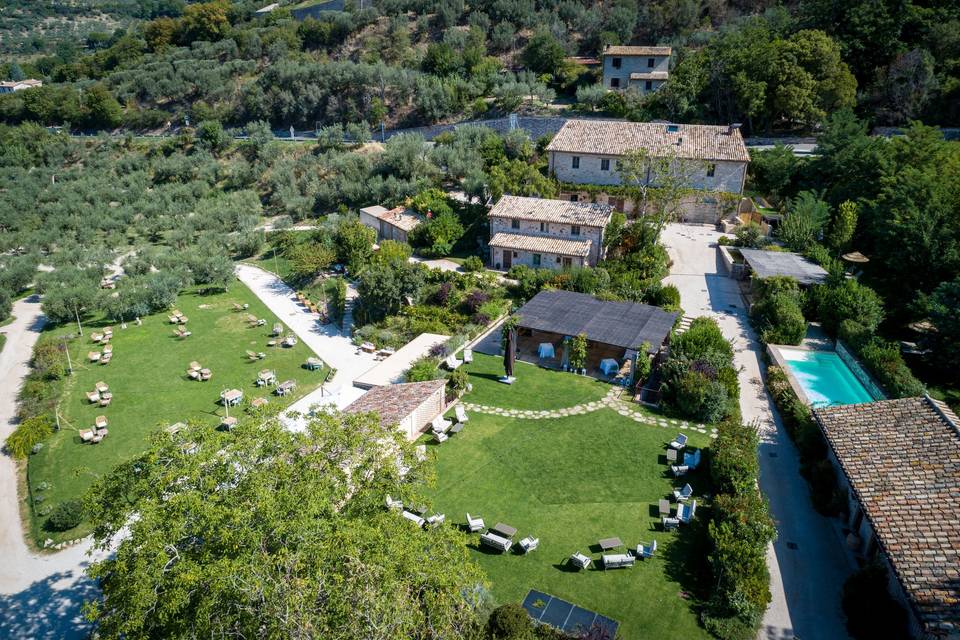 Birdview of the Borgo
