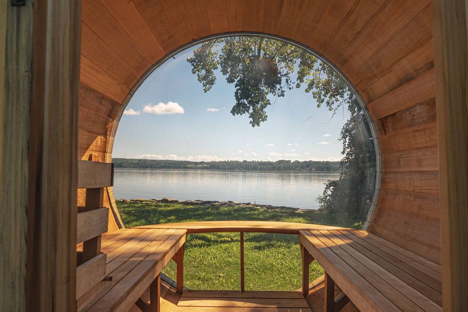 Riverfront Barrel Saunas