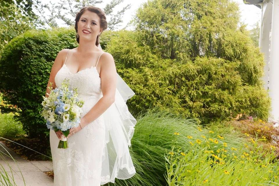 Bride in the garden