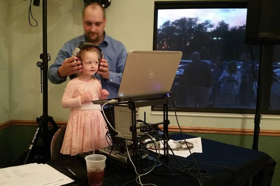 A budding DJ