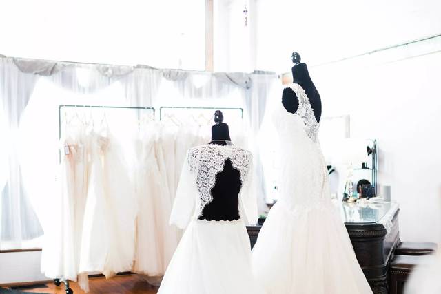Display of gowns