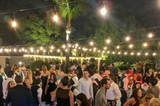 Wedding Dance Floor on Pool