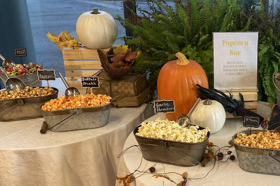 Fall popcorn bar