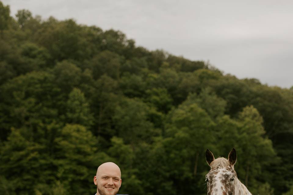 The Groom (and Roscoe)