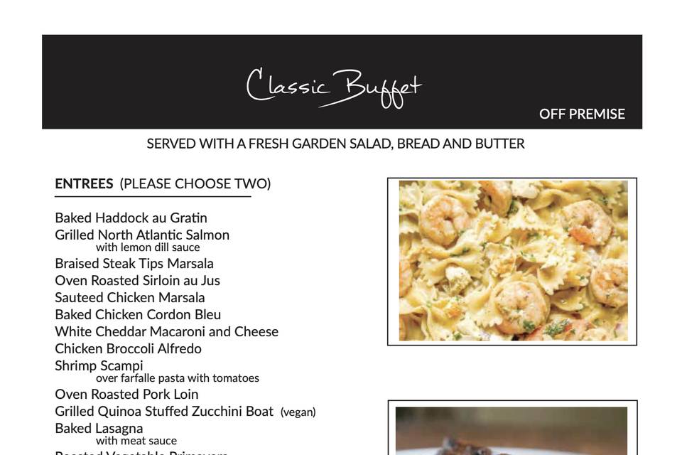 Classic Buffet Menu