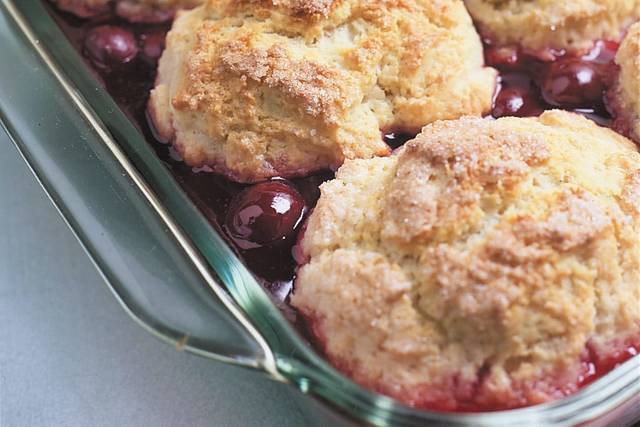 Cherry cobbler