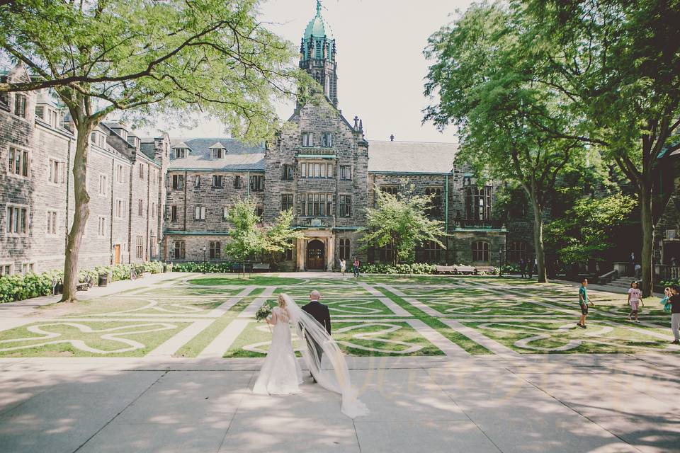 Outside the chapel