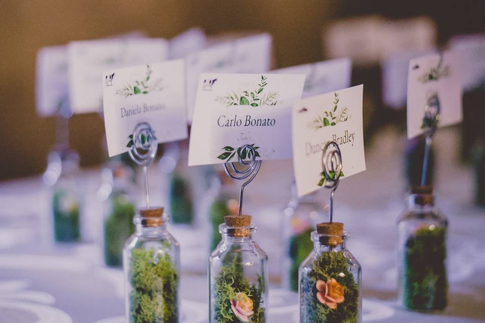 Table name cards