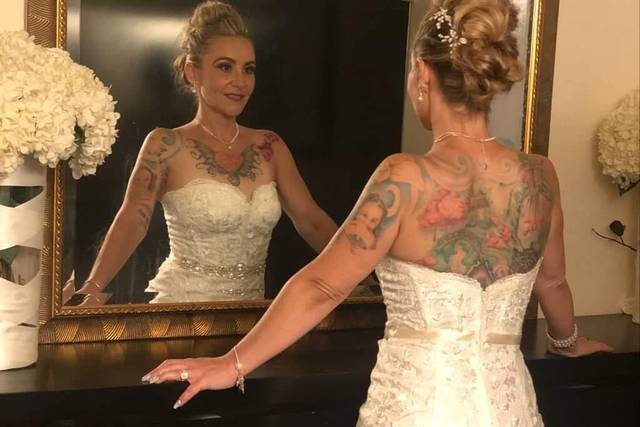 Edgy styled bride