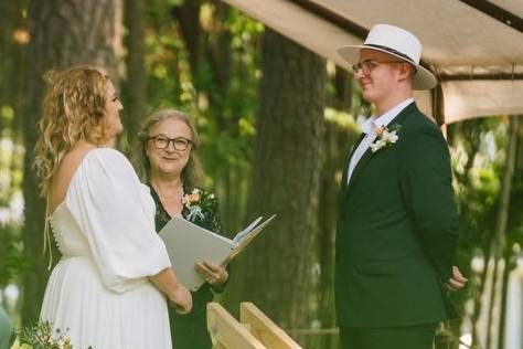 Wedding in the woods