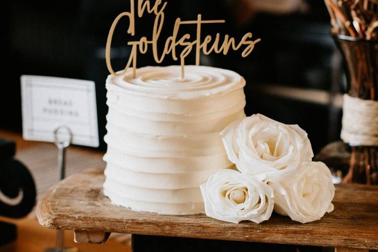 House-made wedding cake