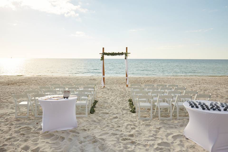 Beach Wedding Setup