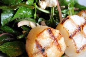 Seared scallops