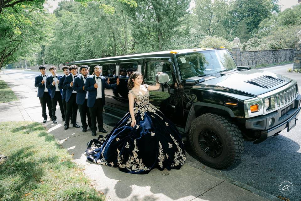 14 Passenger Hummer