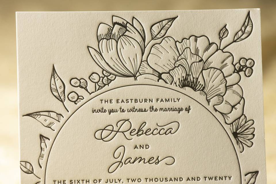 Letterpress Invites