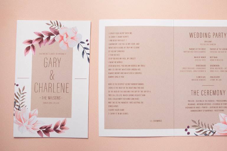 Wedding Program