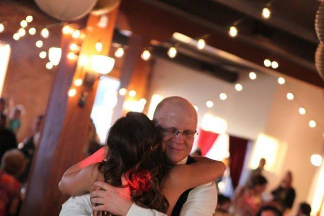 Father and bride