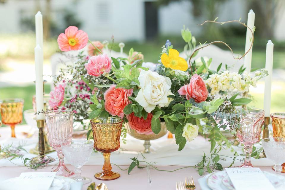 Compote Bowl Arrangement