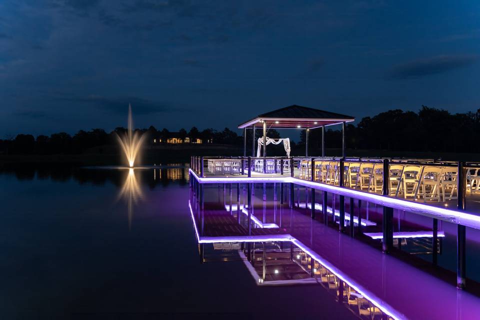 Lighted pier