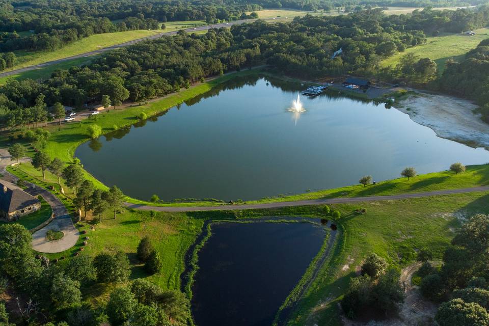 Aerial view of entire property