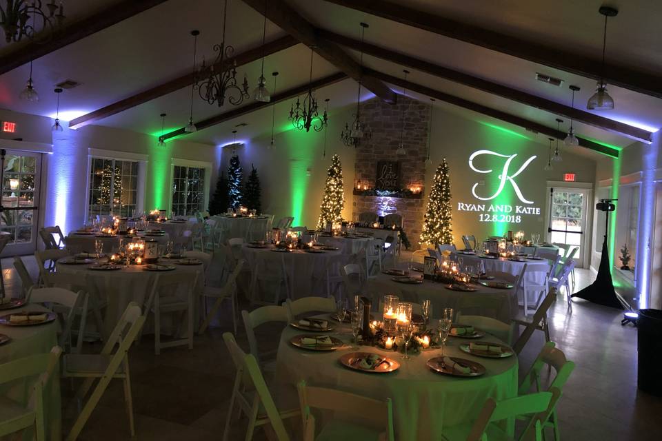 Monogram and Uplighting