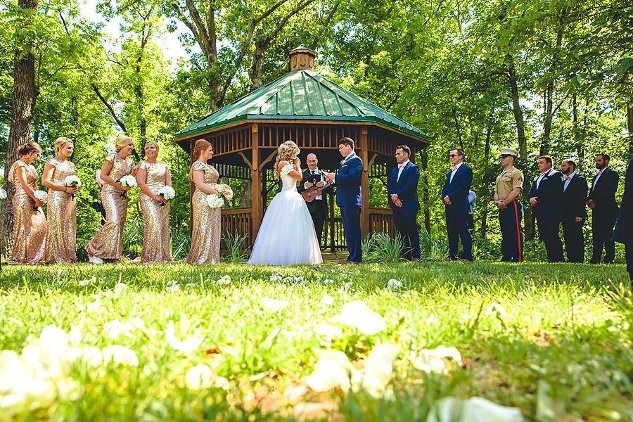 Gazebo wedding ceremony