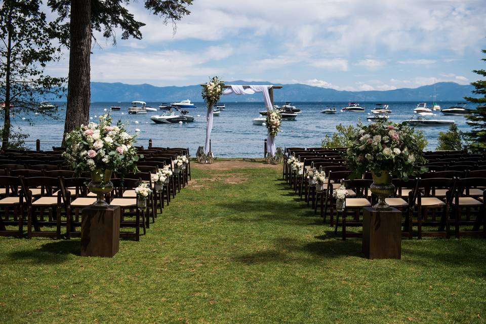 Ceremony at West Shore Cafe