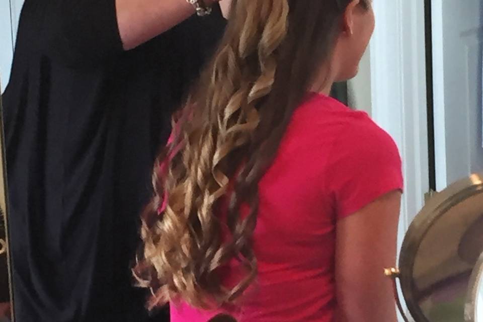 Long and curly hair