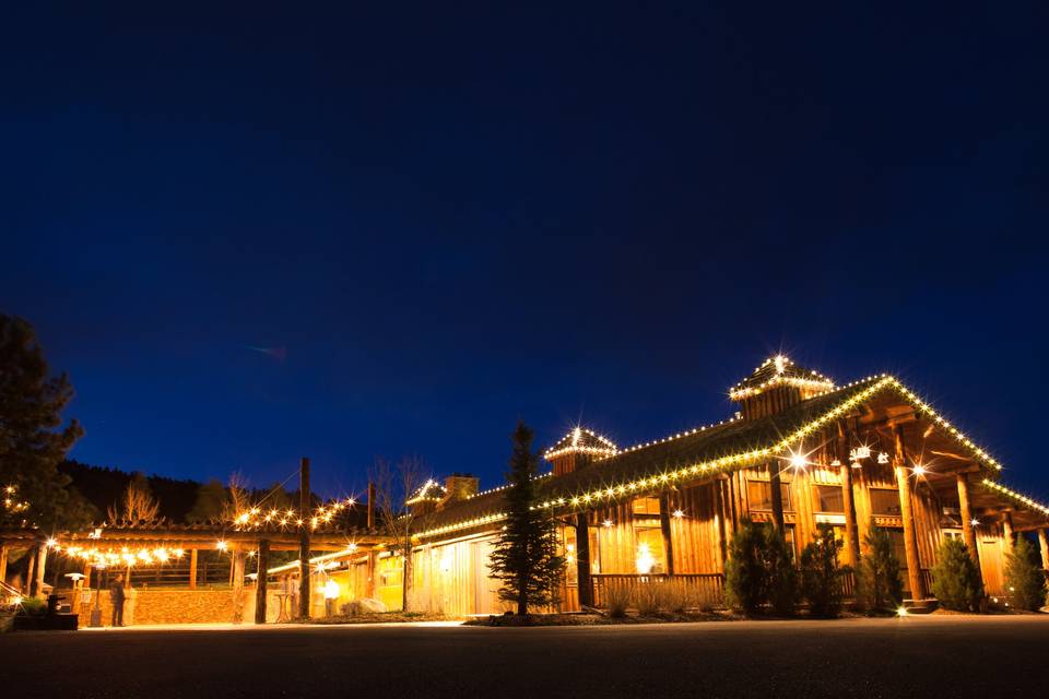 Albert's Lodge at Night