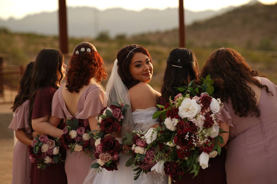 Bride & Bridesmaids