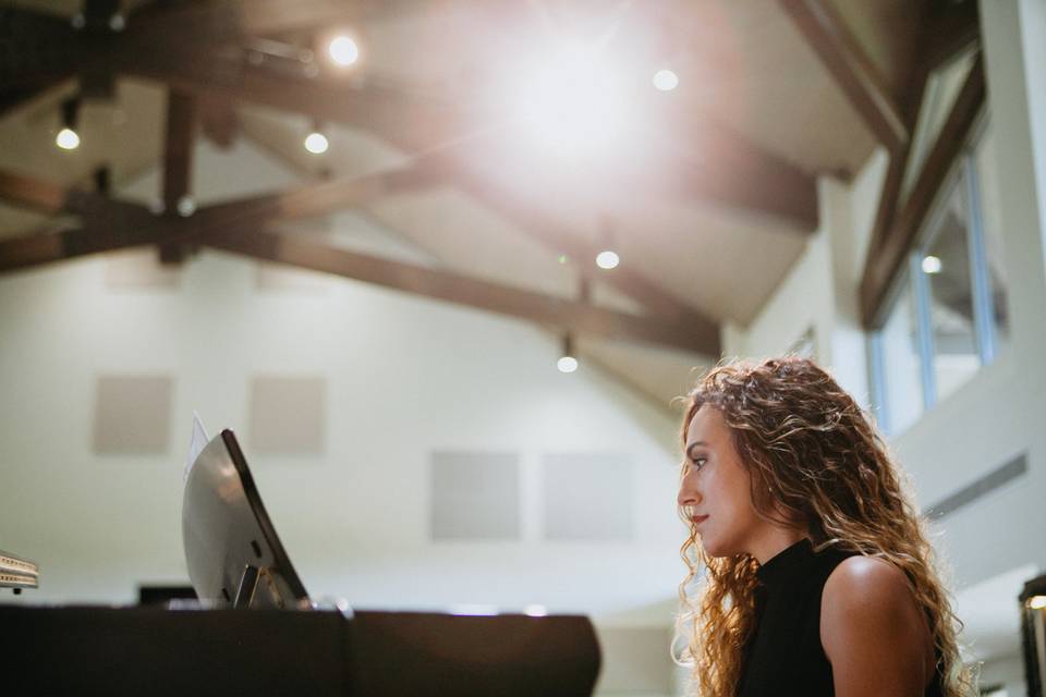 Piano playing