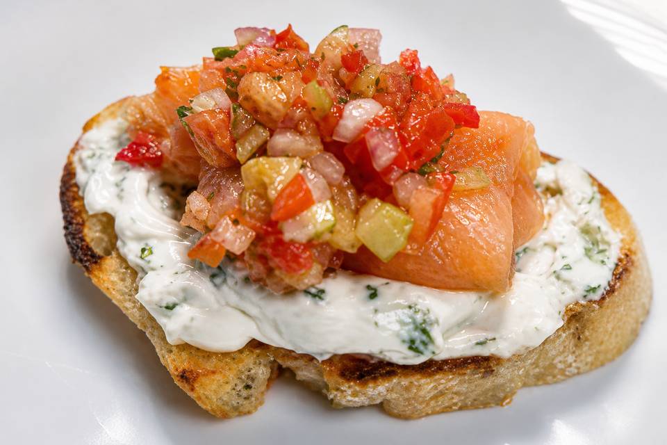 Salmon Crostini