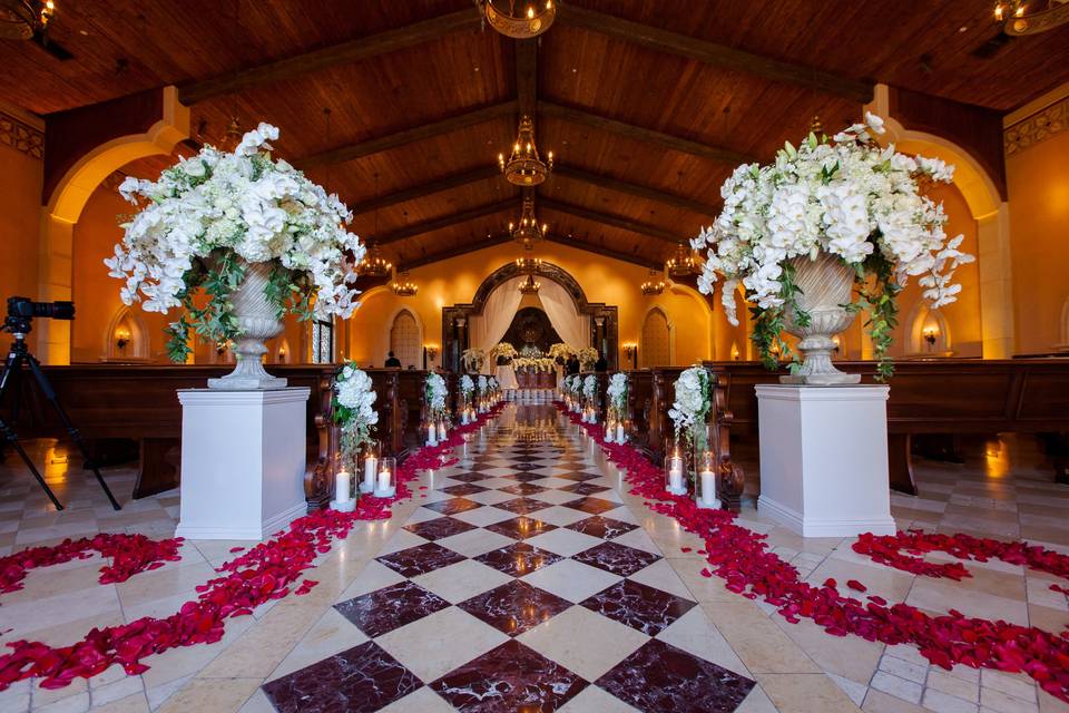 Wedding ceremony area