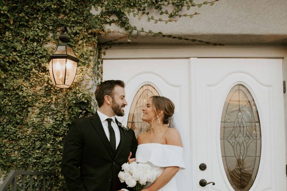 Outside ceremony doors