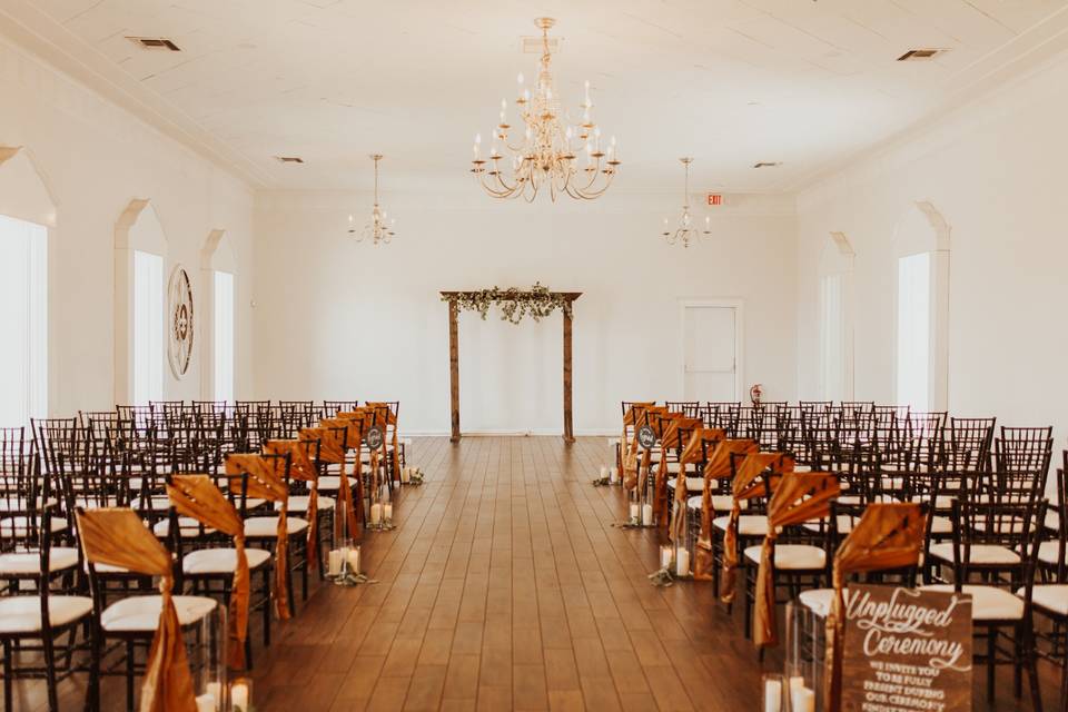 Upstairs ceremony