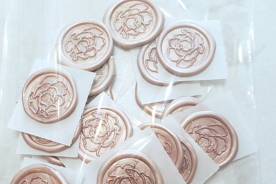 Sticker wax seals