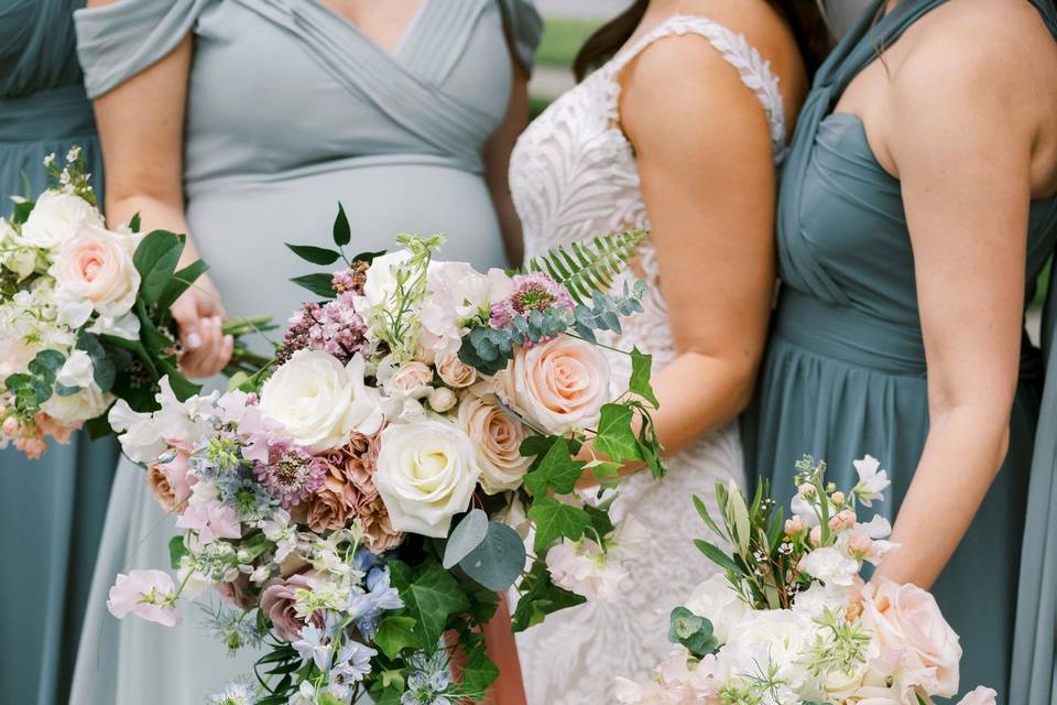 Spring pastel flowers