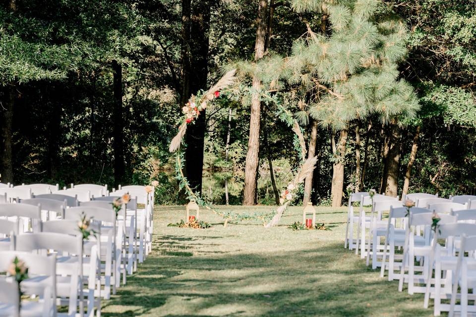 Ceremony Fall Boho backdrop