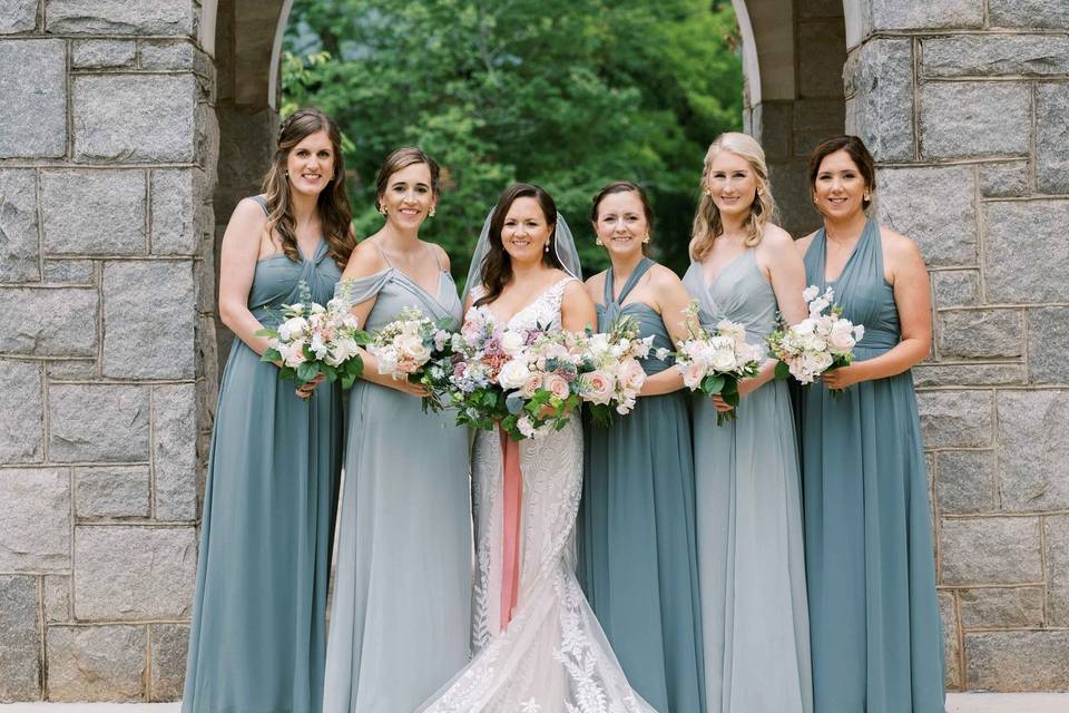 Spring bridesmaids