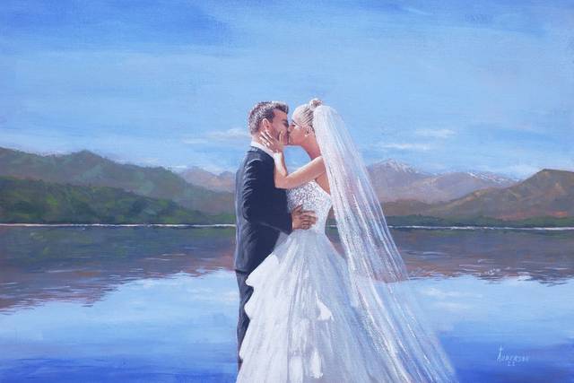 Anderson Live Wedding Painting