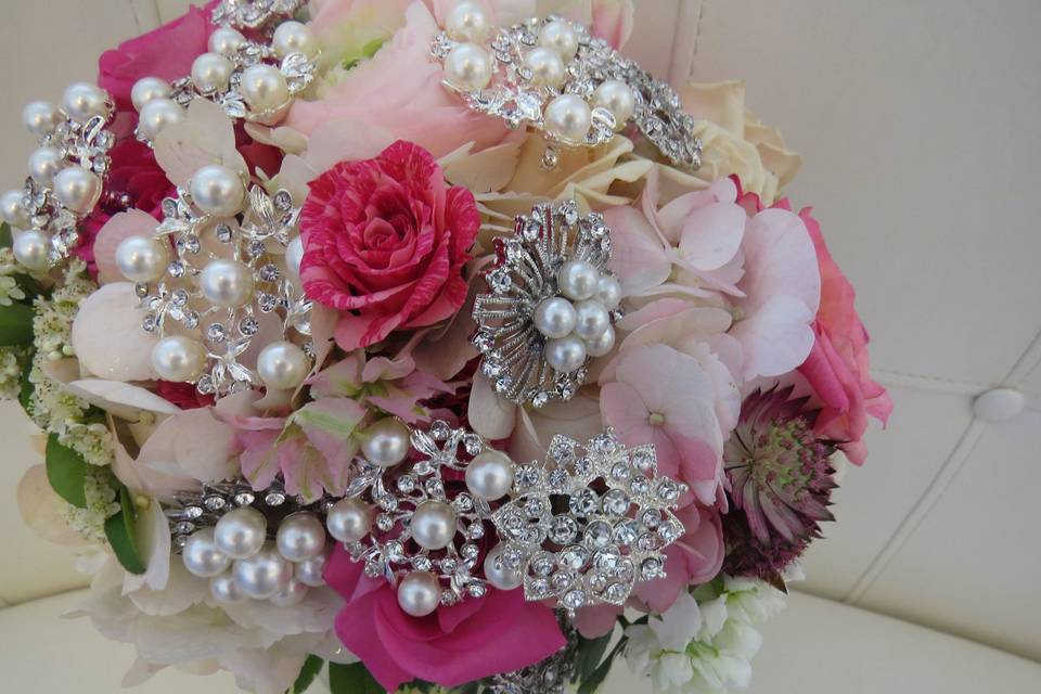 Beautiful Roses and Brooches