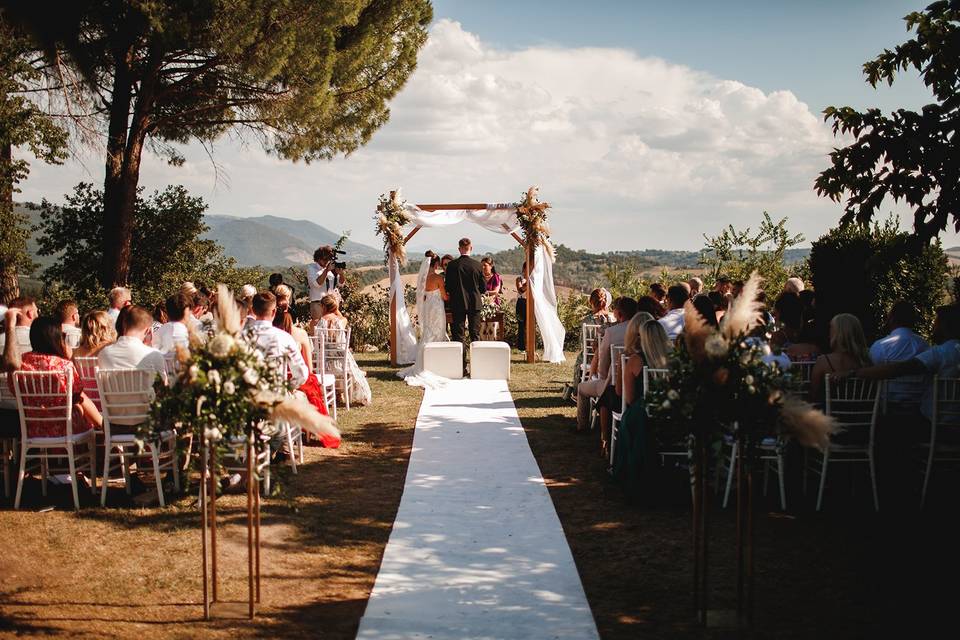 Ceremony with view