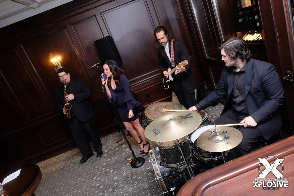 Jazz Trio with Sax during cocktail.