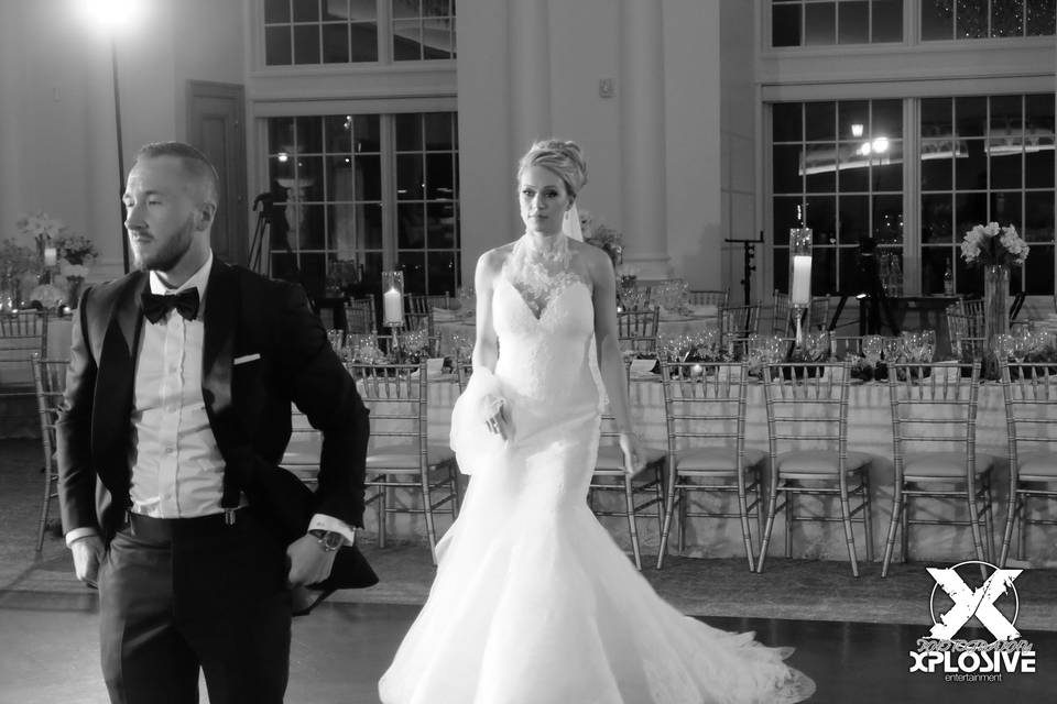 Waiting for his beautiful bride.