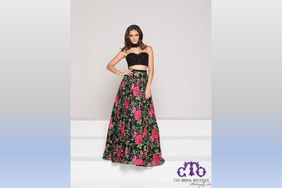 2 Piece Prom Dress