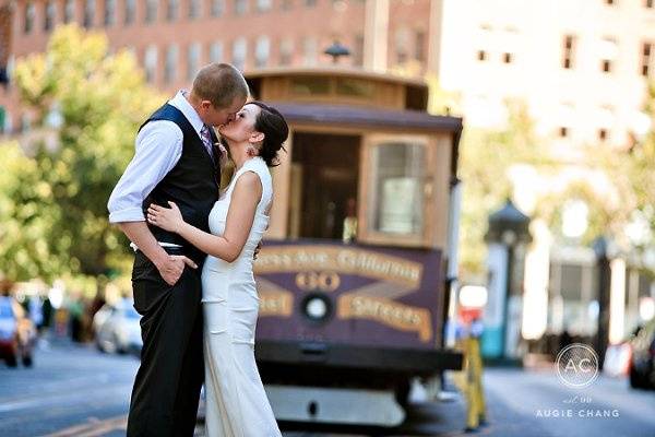 Couple kissing
